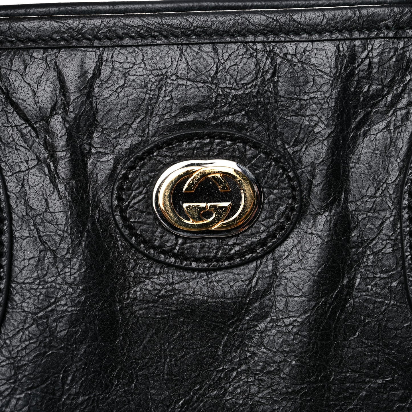 Fluffy Calfskin Morpheus Tote Bag Black