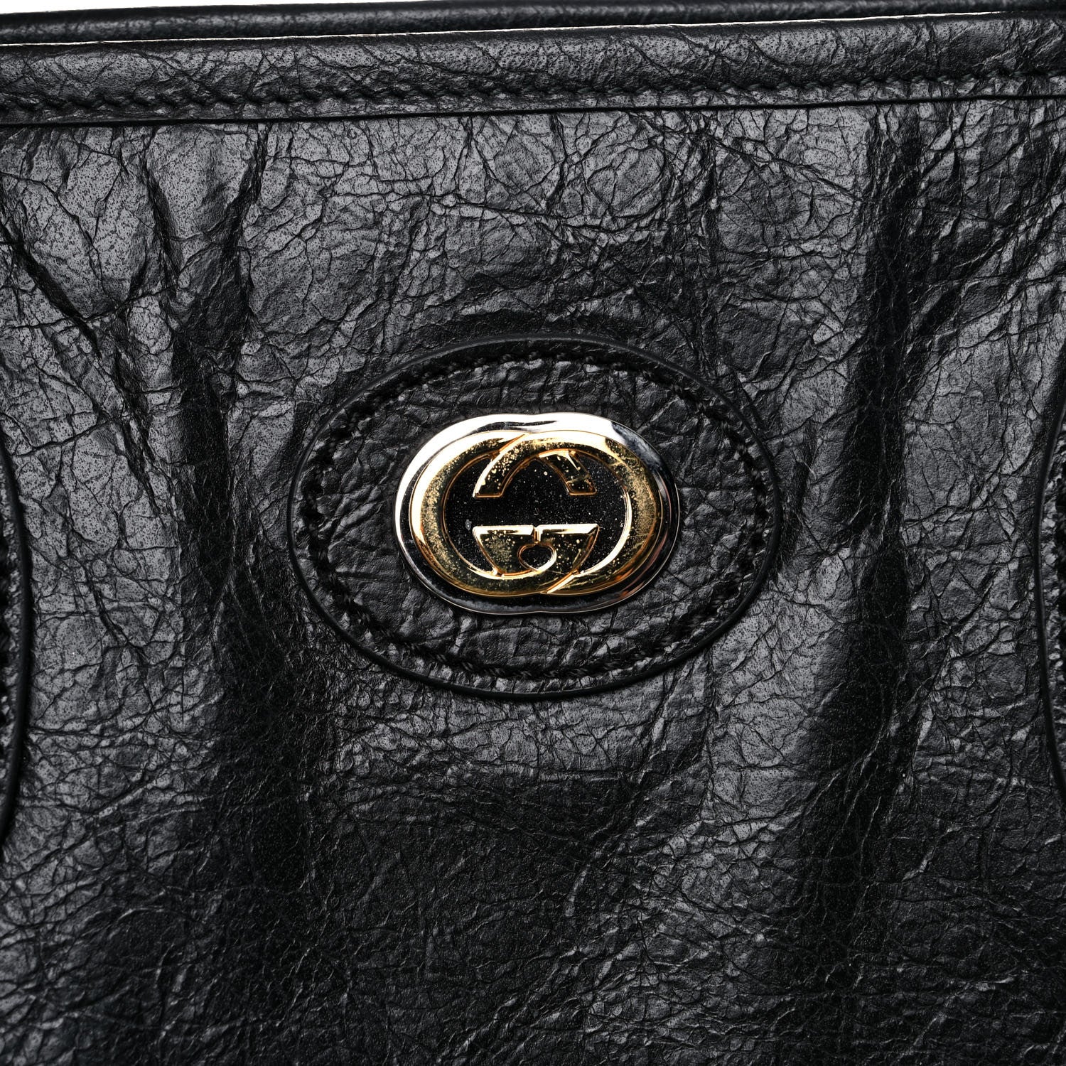 Gucci Fluffy Calfskin Morpheus Tote Bag Black 10 of 10