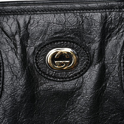 Gucci Fluffy Calfskin Morpheus Tote Bag Black 10 of 10