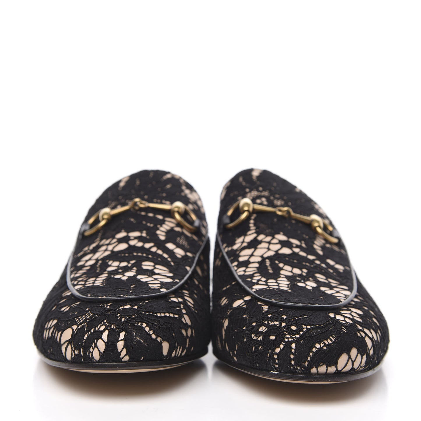 Lace Malaga Kid Womens Princetown Slippers 40 Black Skin Rose