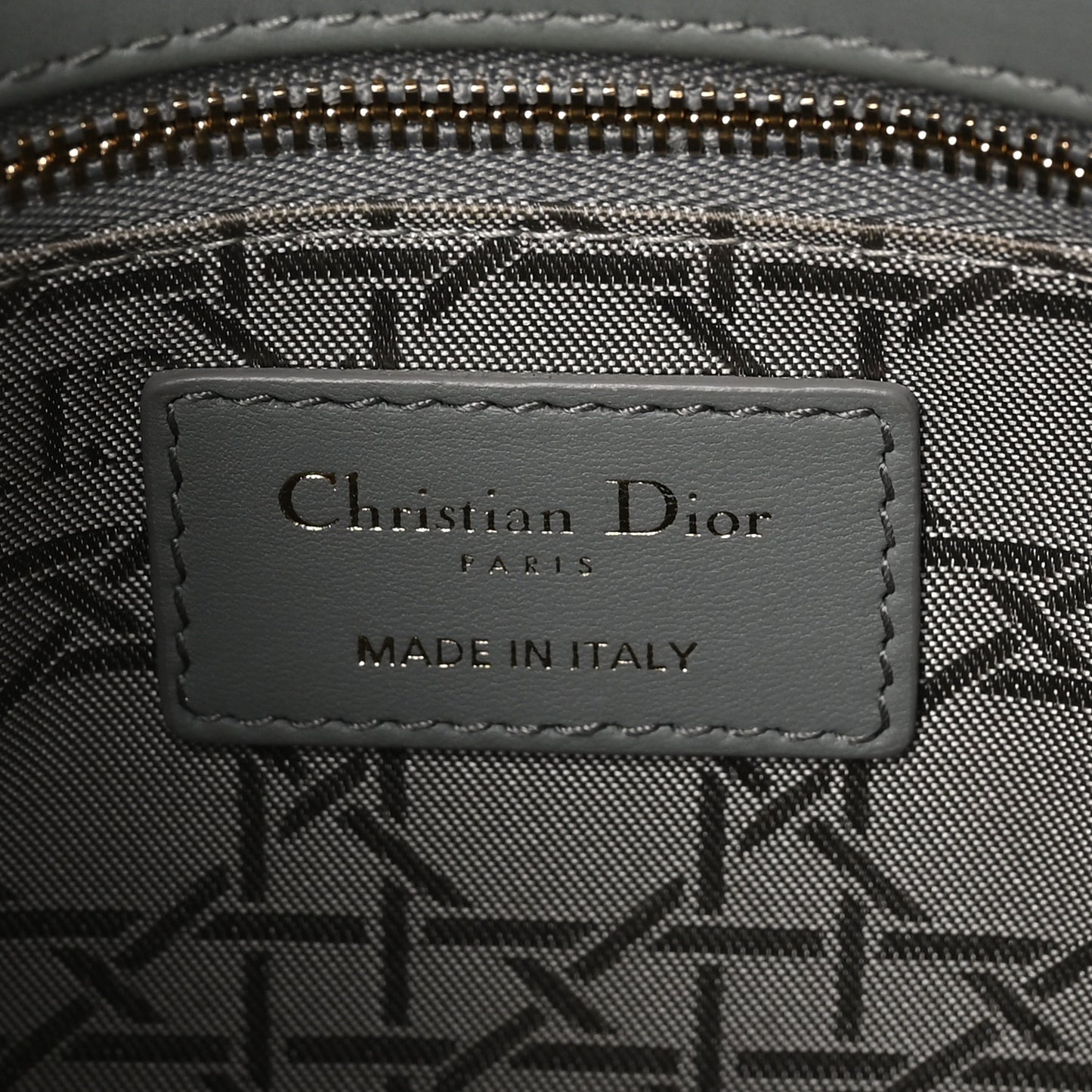 Lambskin Cannage Small My ABCDior Lady Dior Grey
