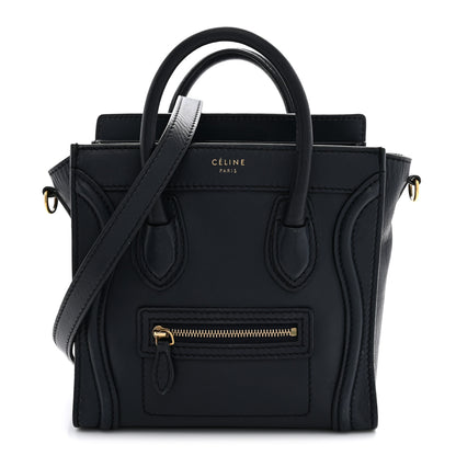 Celine Smooth Calfskin Nano Luggage Ink 1 of 15