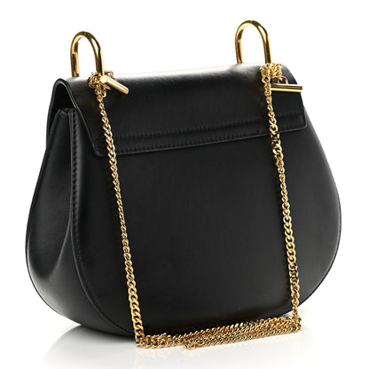 Chloe Suede Smooth Calfskin Drew Shoulder Bag Black 3 of 7
