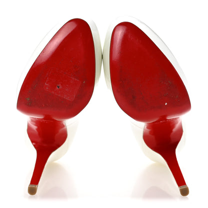Christian Louboutin Patent Bianca 120 Pumps 36.5 White 6 of 10