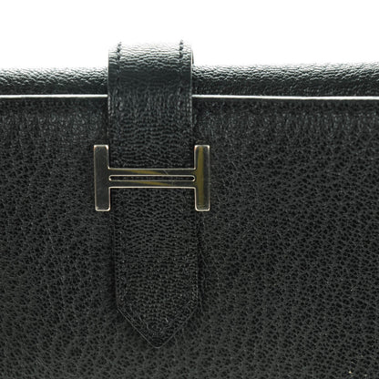 Hermes Chevre Mysore Bearn Tri-Fold Wallet Black 3 of 11