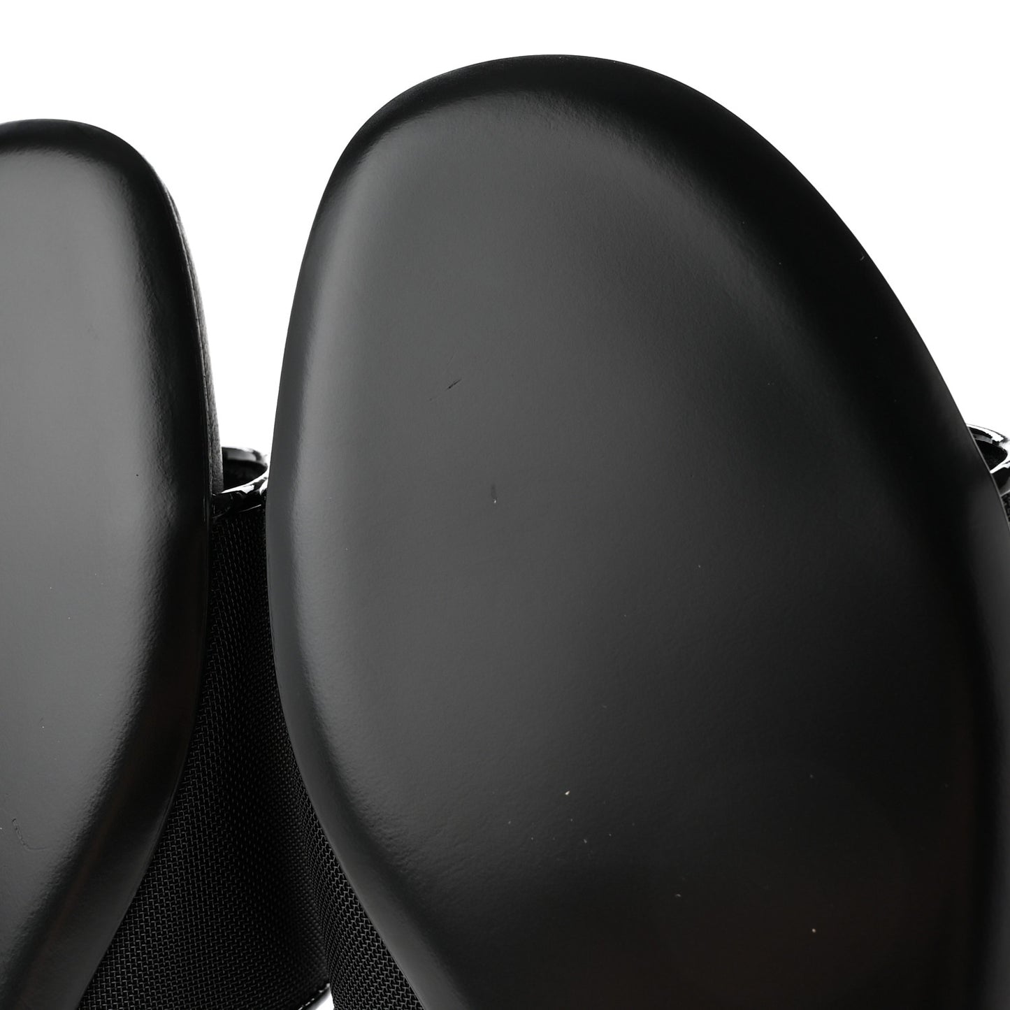 Mesh Patent Calfskin CC Mules 37 Black