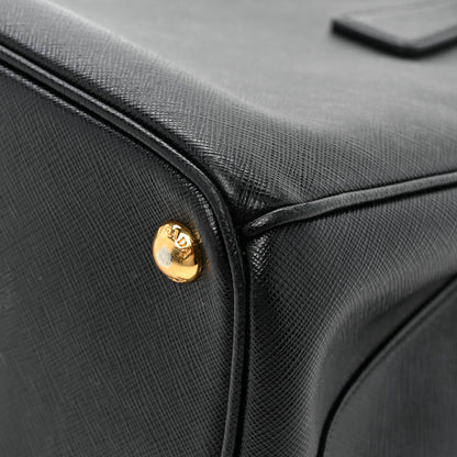 Prada Saffiano Medium Galleria Double Zip Tote Black 22 of 22
