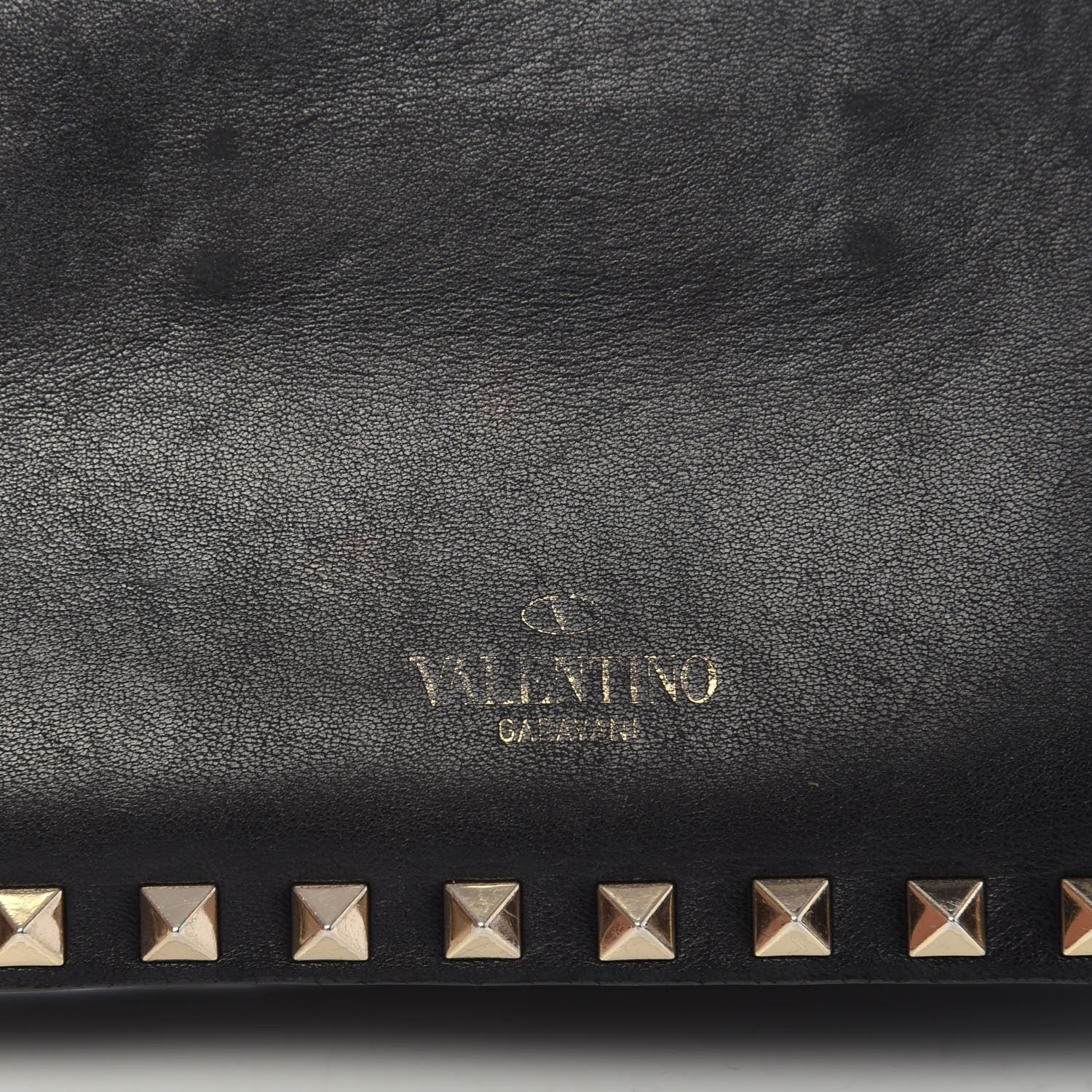 Valentino Garavani Nappa Rockstud Wristlet Clutch Black 9 of 9