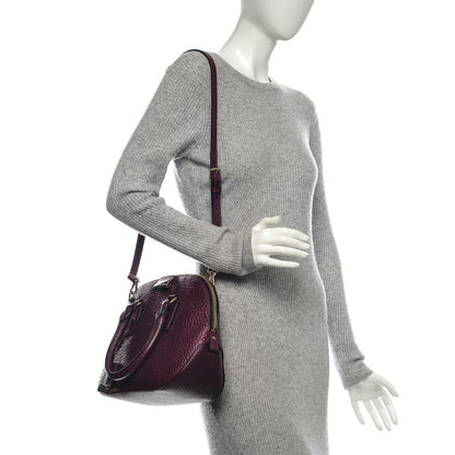 Burberry Heritage Grain Small Orchard Bowling Bag Damson Magenta 2 of 8