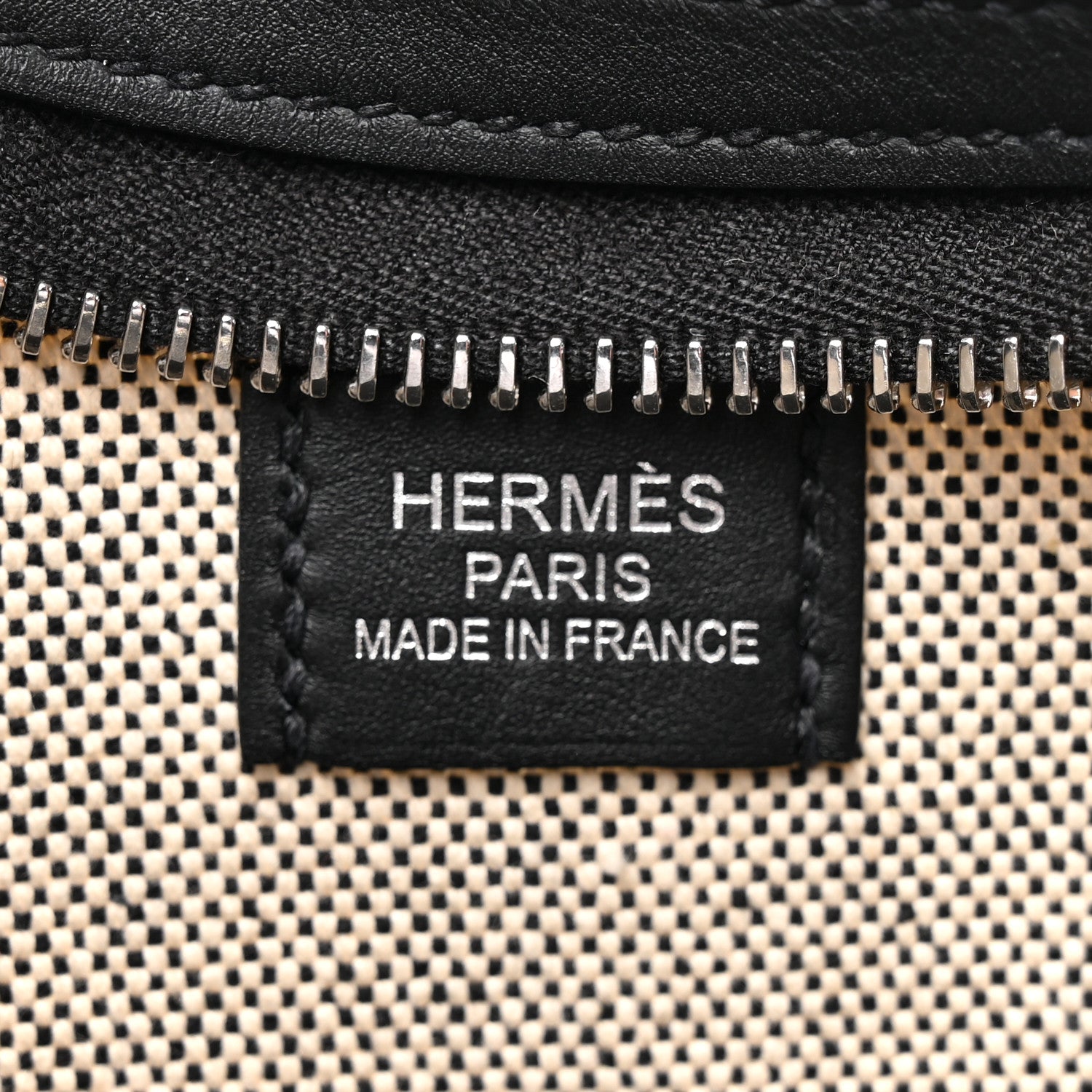 Hermes Canvas Swift P'tit Arcon Ecru Black 6 of 10
