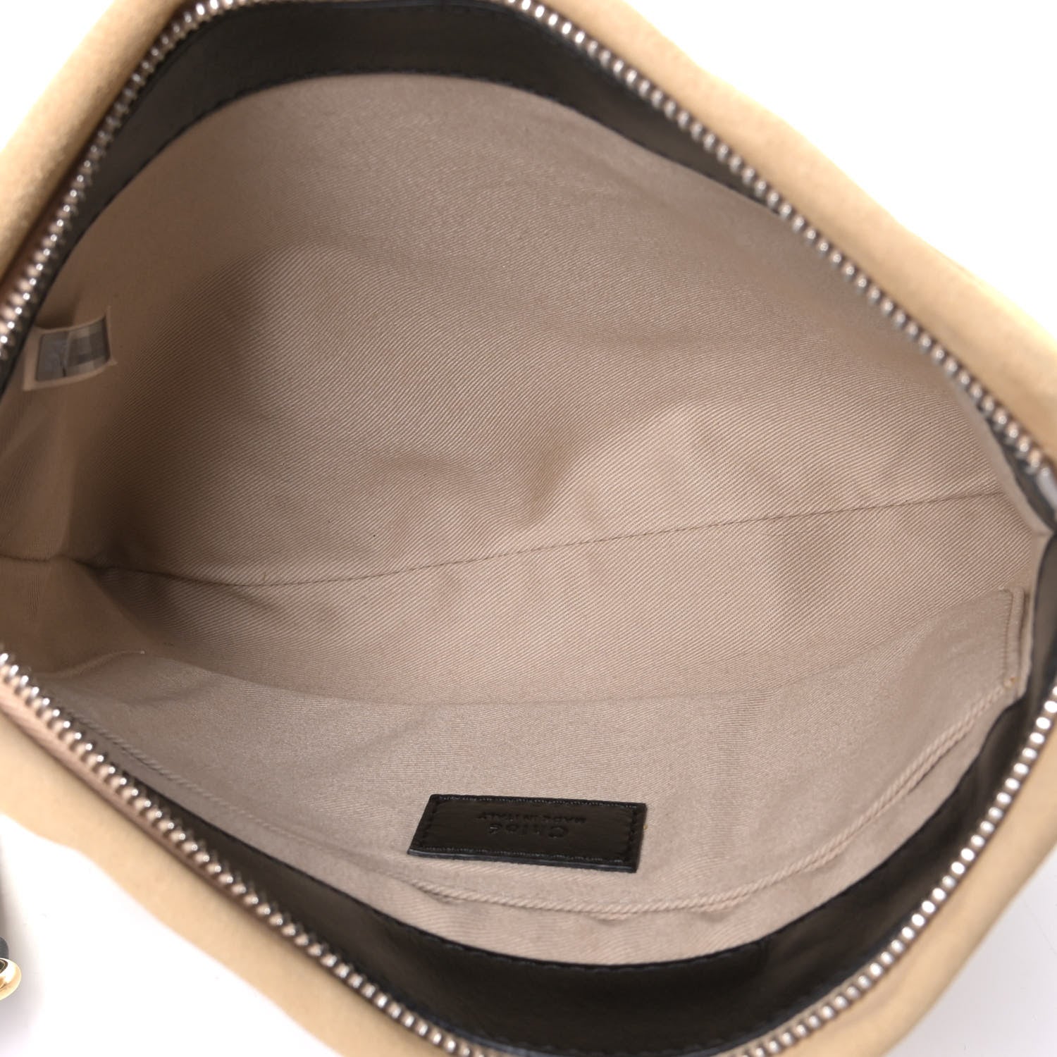 Chloe Suede Smooth Calfskin Medium Roy Bag Pearl Beige 4 of 8