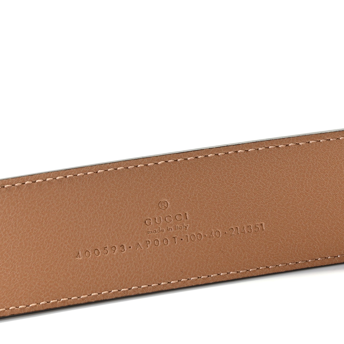Calfskin Double G 40mm Belt 100 40 Tan