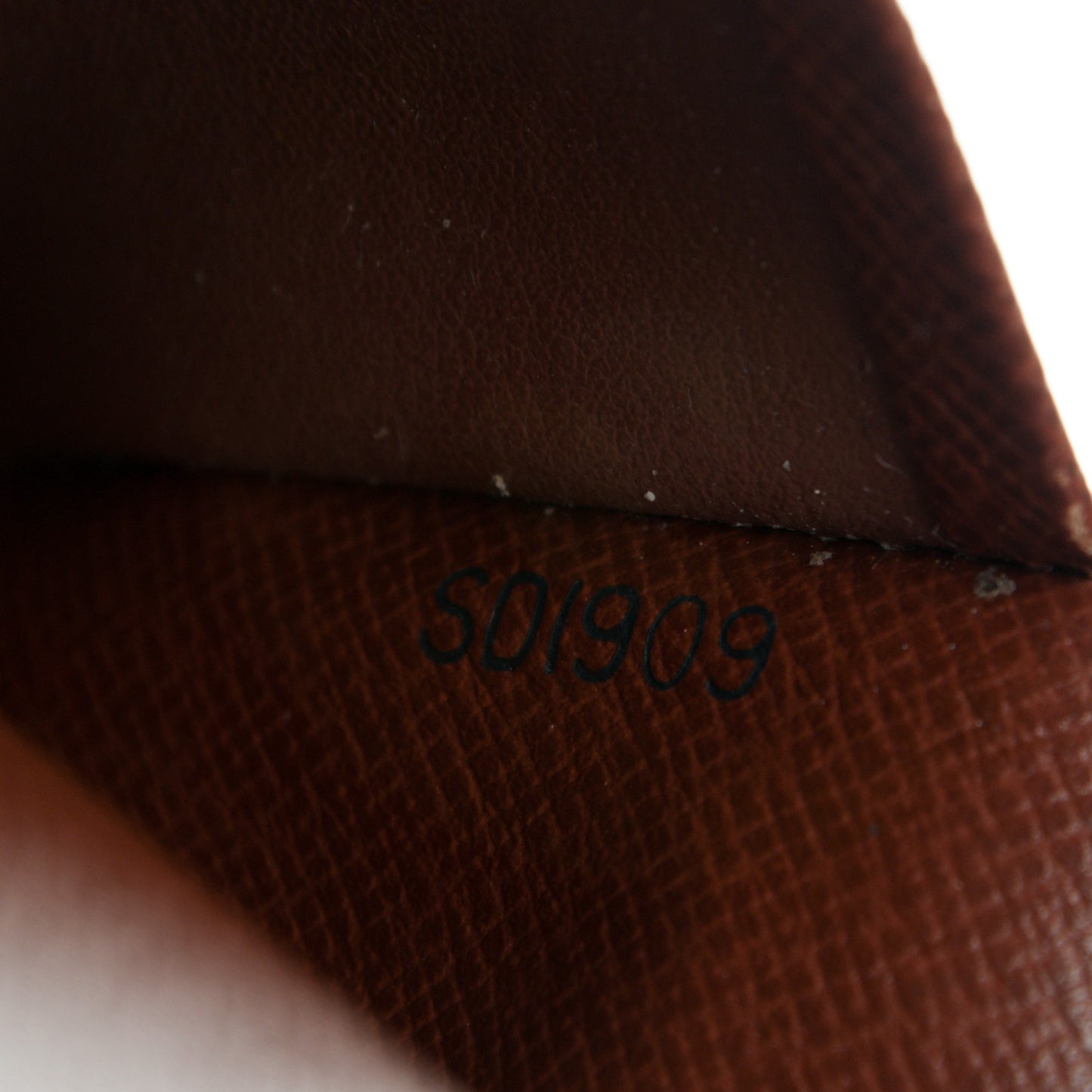 Monogram Simple Checkbook Holder Wallet Cover