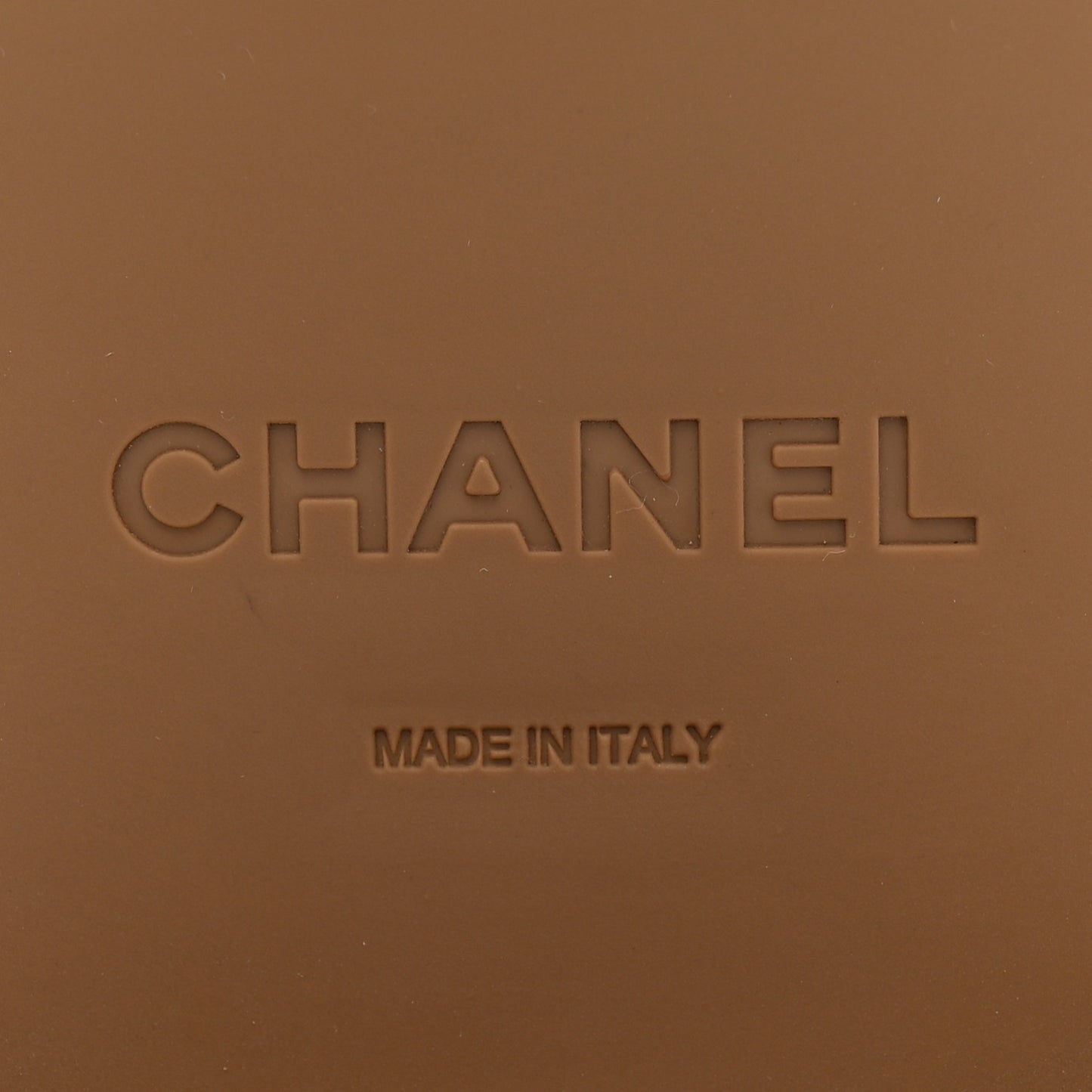 Calfskin CC Platform Loafers 38 Beige