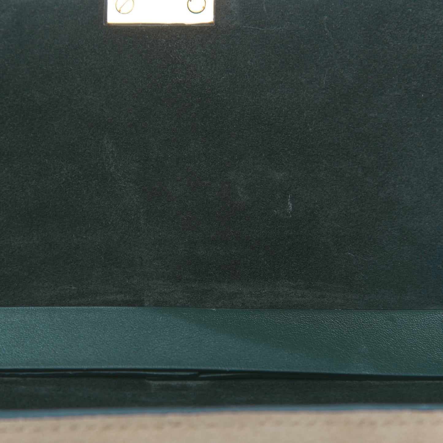 Suede Smooth Calfskin Drew Shoulder Bag Intense Green
