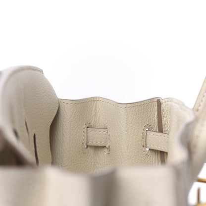 Hermes Taurillon Clemence Birkin 25 Craie 14 of 33