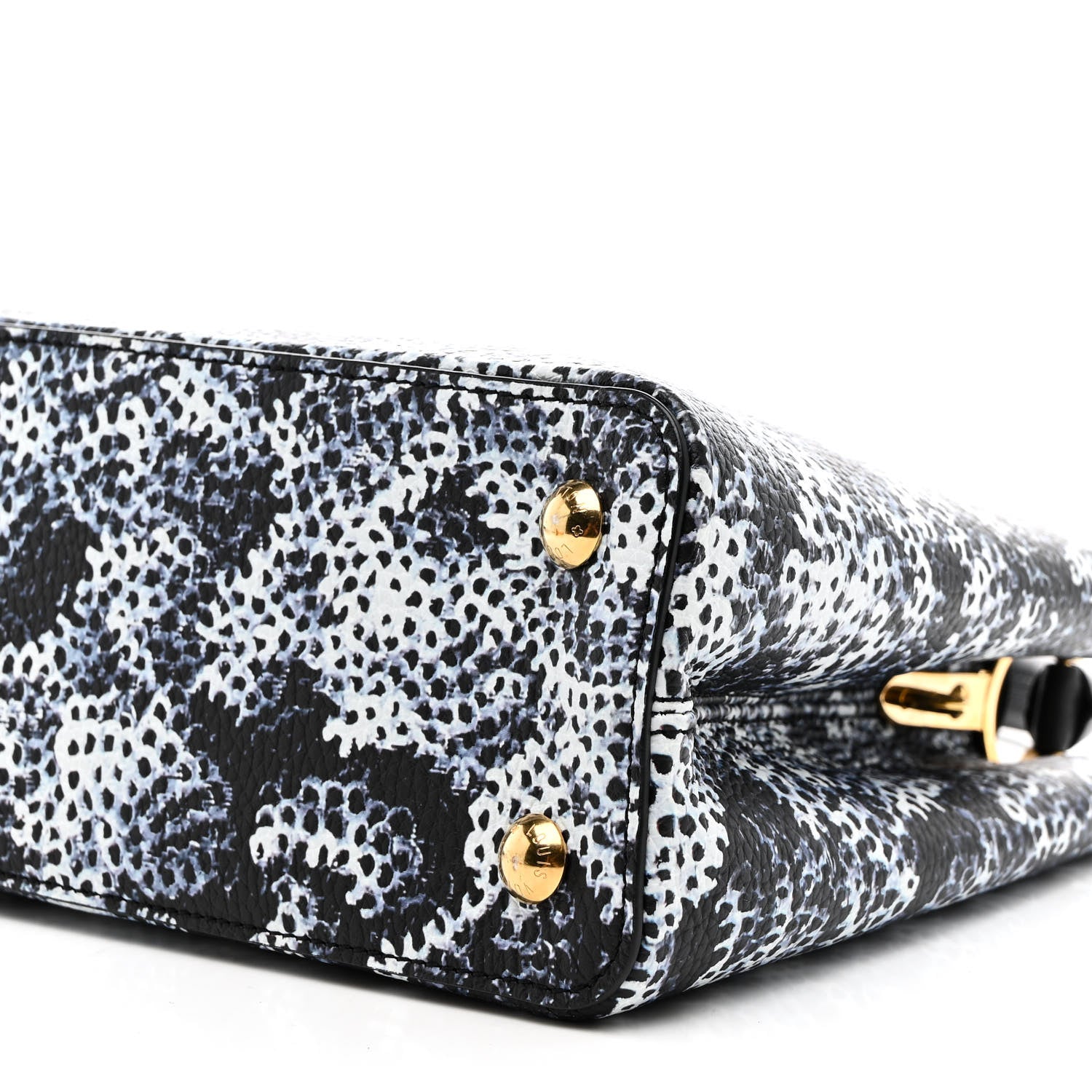 Louis Vuitton LV X YK Taurillon Infinity Net Capucines MM Black Blue 10 of 10