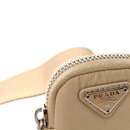 Prada Re-Nylon Triangle Quilted Padded Patchwork System Shoulder Bag Deserto 11 of 11