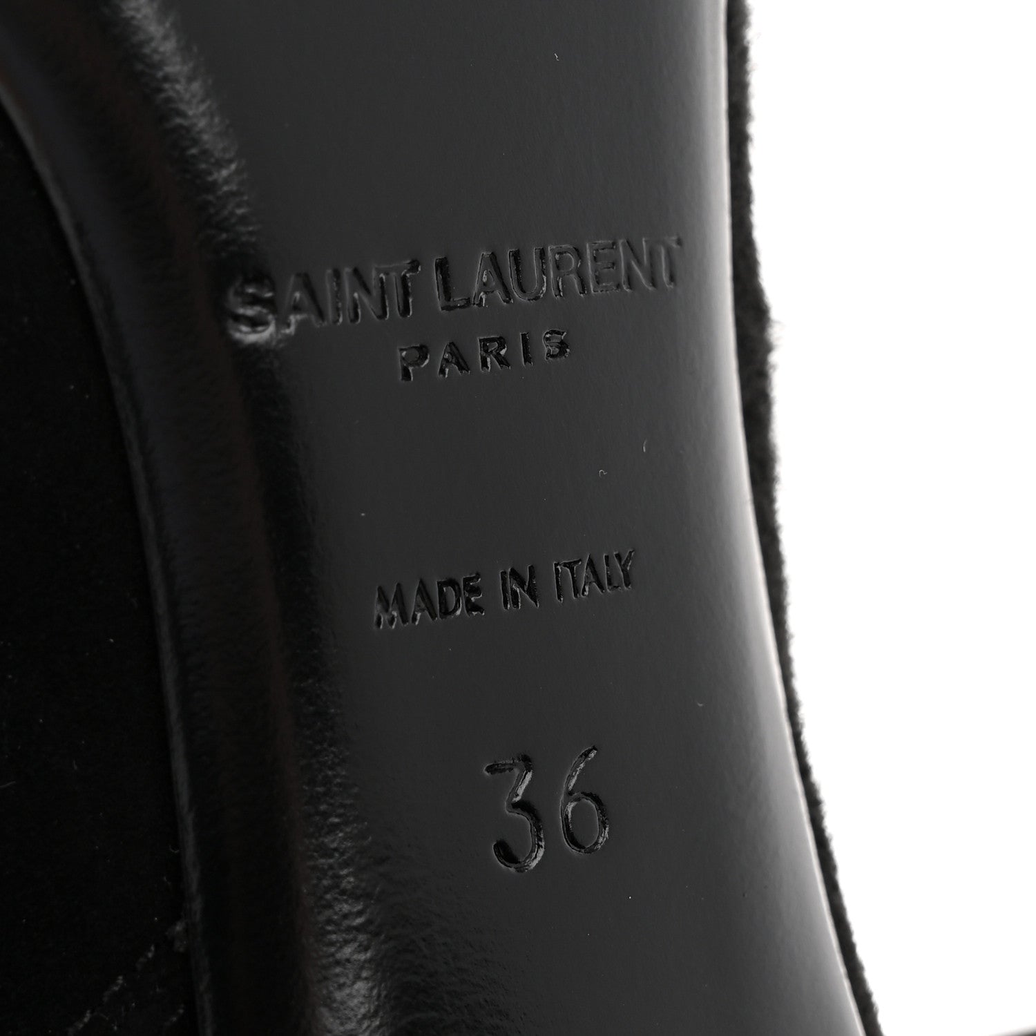 Saint Laurent Suede Loulou Pin Booties 36 Black 13 of 20