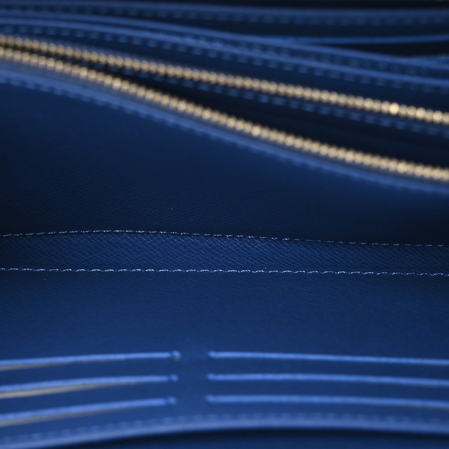 LV X TM Monogram Denim Cerises Zippy Wallet Blue