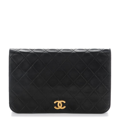 Chanel Lambskin Quilted Small Evening Flap Black 1 of 8
