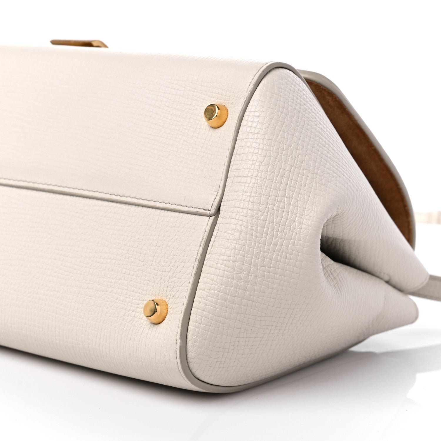 Bottega Veneta Calfskin BV Angle Shoulder Bag Off White 8 of 10