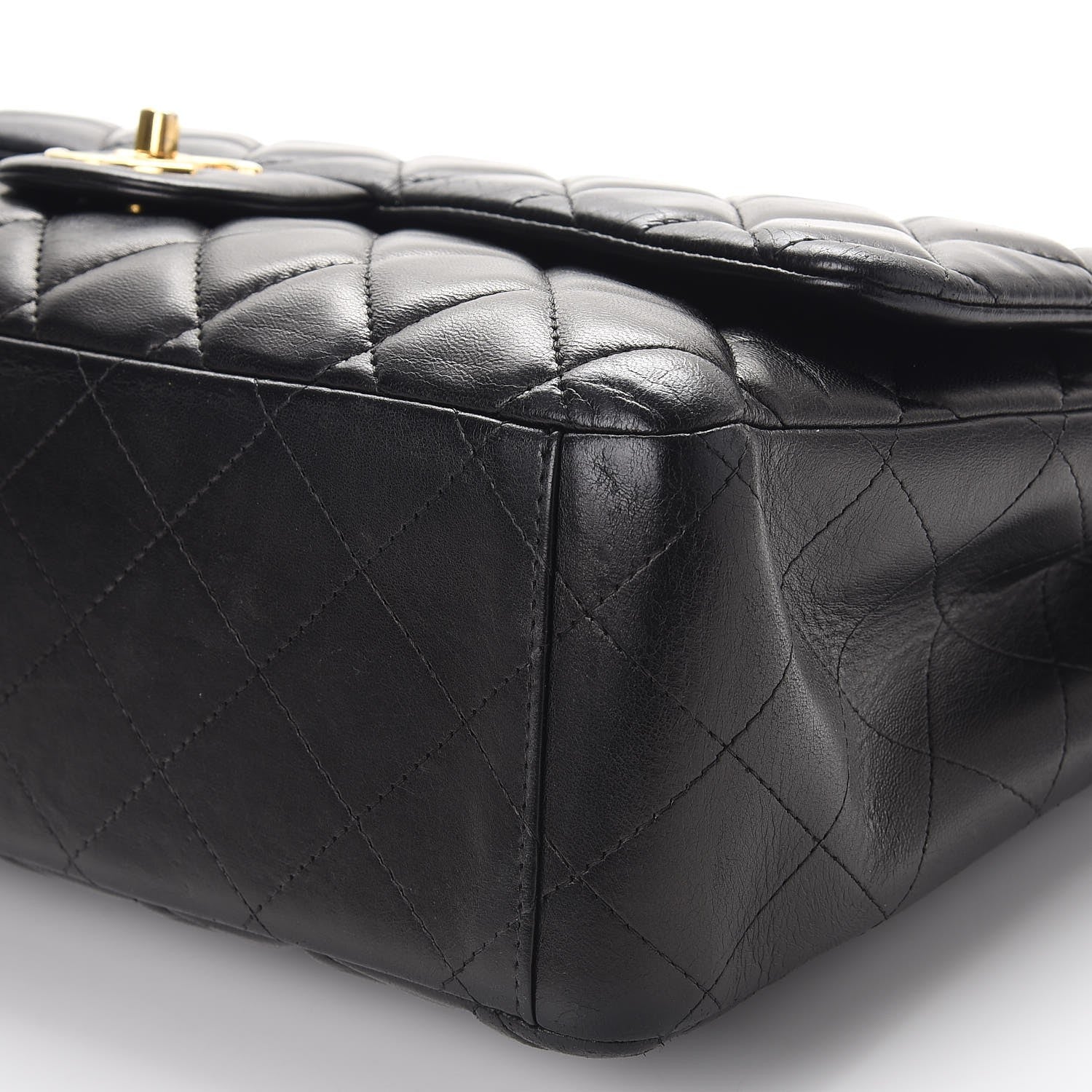 Chanel Lambskin Quilted Maxi Double Flap Black 13 of 13