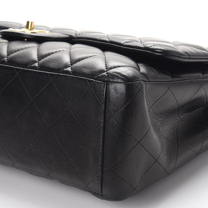 Chanel Lambskin Quilted Maxi Double Flap Black 13 of 13