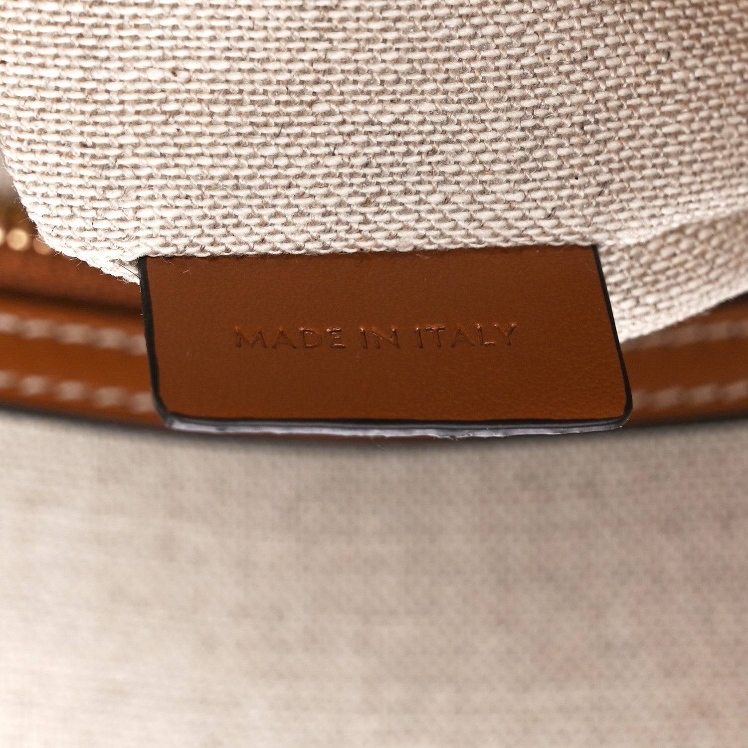Celine Canvas Calfskin Triomphe Embroidered Horizontal Cabas Green 8 of 12