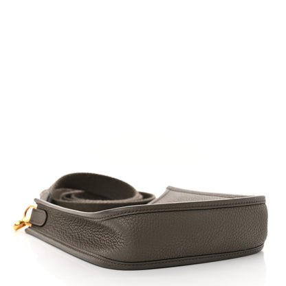 Hermes Taurillon Clemence Evelyne TPM Gris Meyer 4 of 12