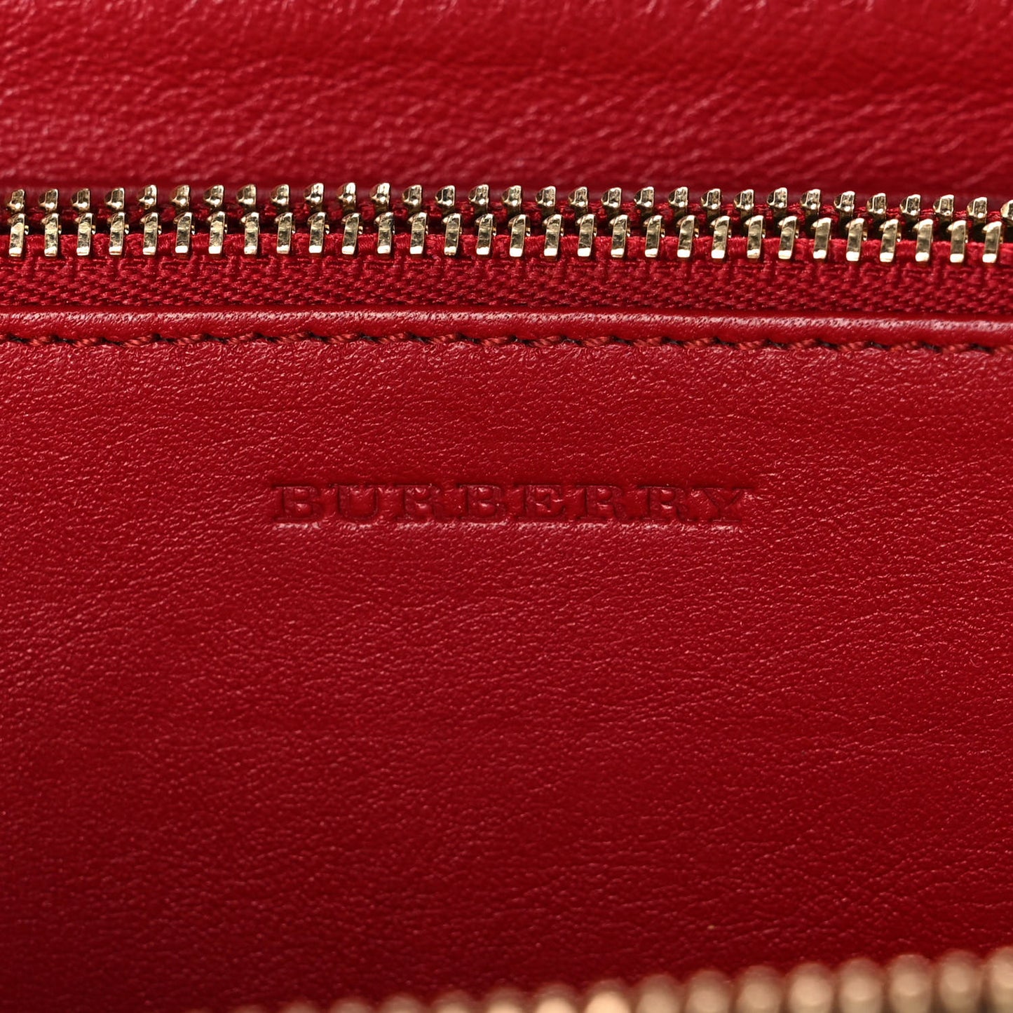 Calfskin Ziggy Zip Around Wallet Red