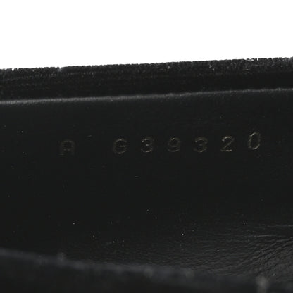 Chanel Shiny Calfskin Logo Loafers 38 Black 8 of 9