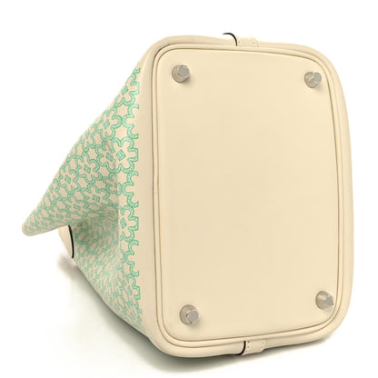 Hermes Swift Lucky Daisy Picotin Lock 18 PM Nata Vert 4 of 14
