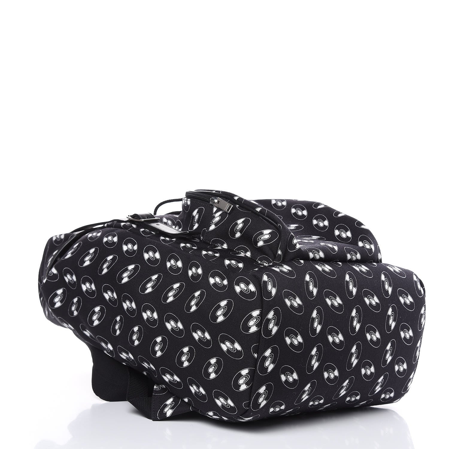 Saint Laurent Canvas Vinyl Record Print Hunting Rucksack Backpack Black 4 of 9