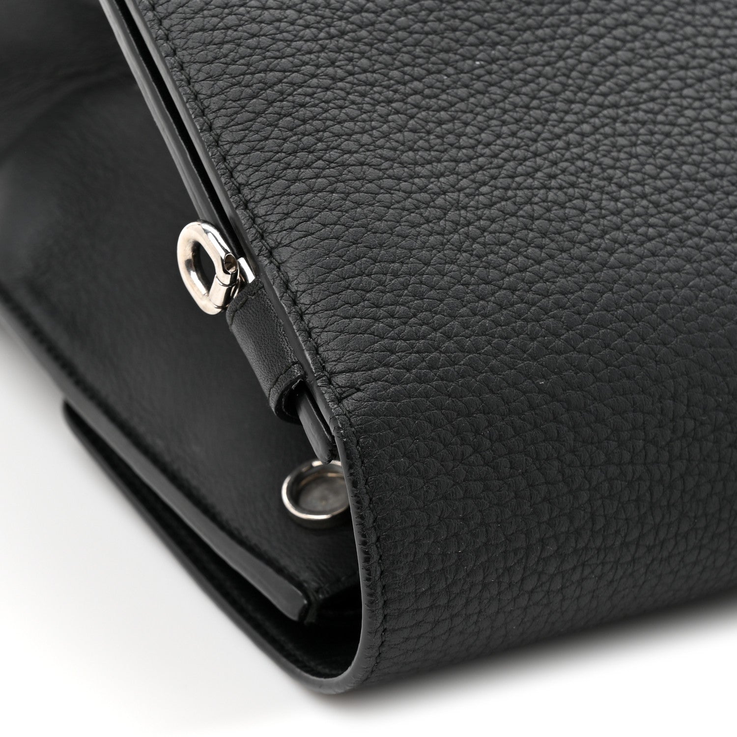 Christian Dior Grained Calfskin Large Diorever Flap Black 17 of 18