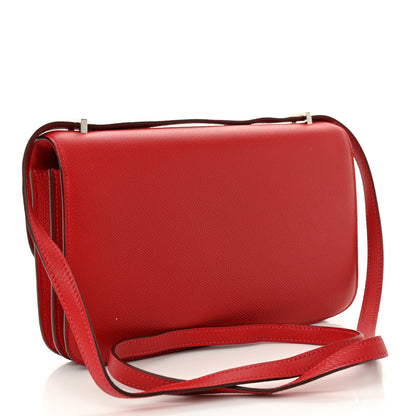 Hermes Epsom Constance Elan 25 Rouge Casaque 3 of 12