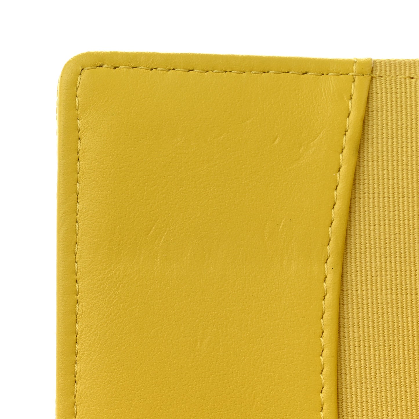 Caviar Quilted Classic 4 Key Holder Wallet Yellow