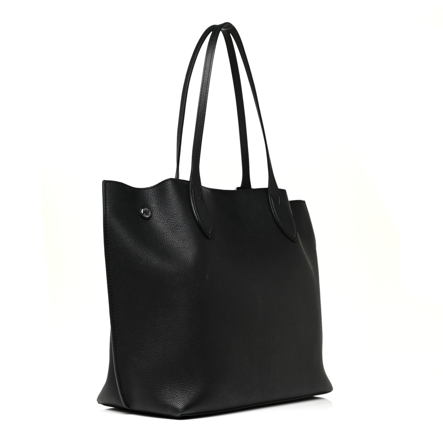 Calfskin Lockme Go Tote Black