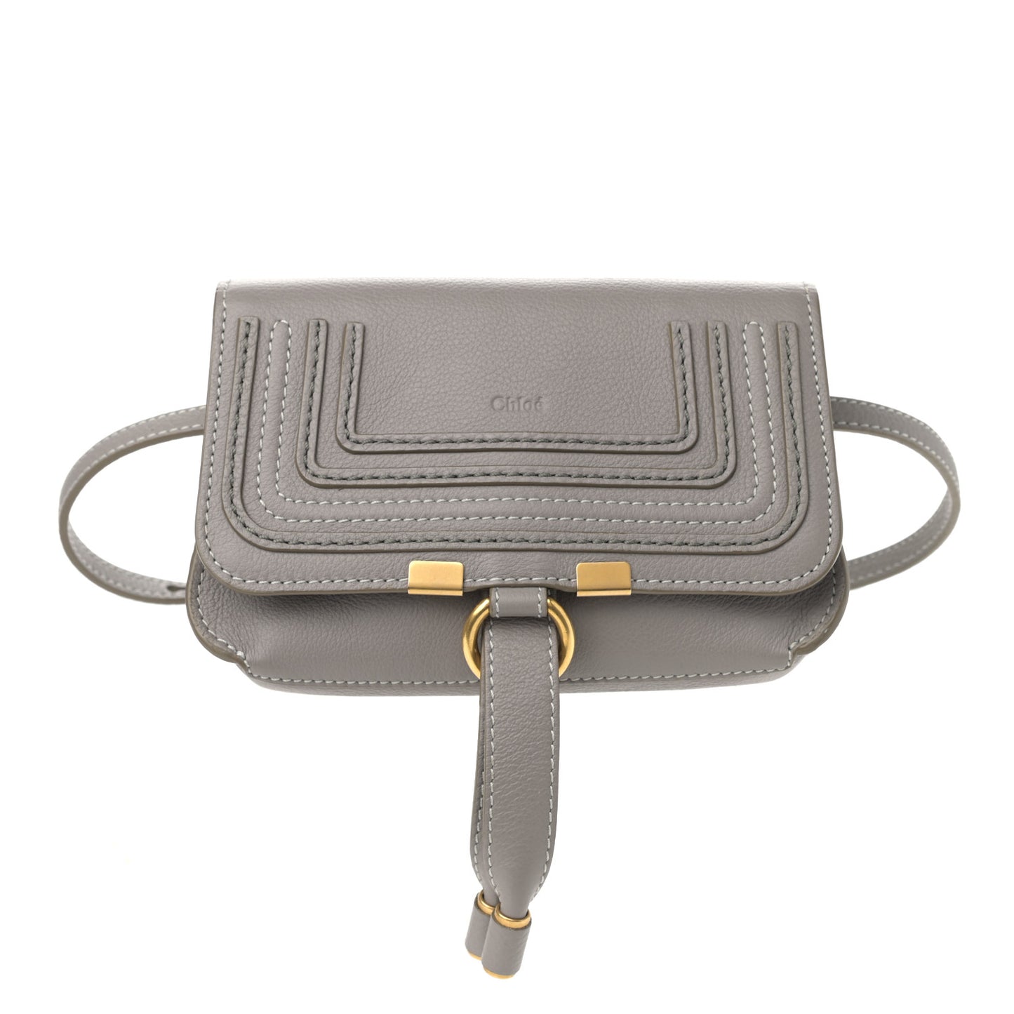Calfskin Marcie Convertible Belt Bag Cashmere Grey