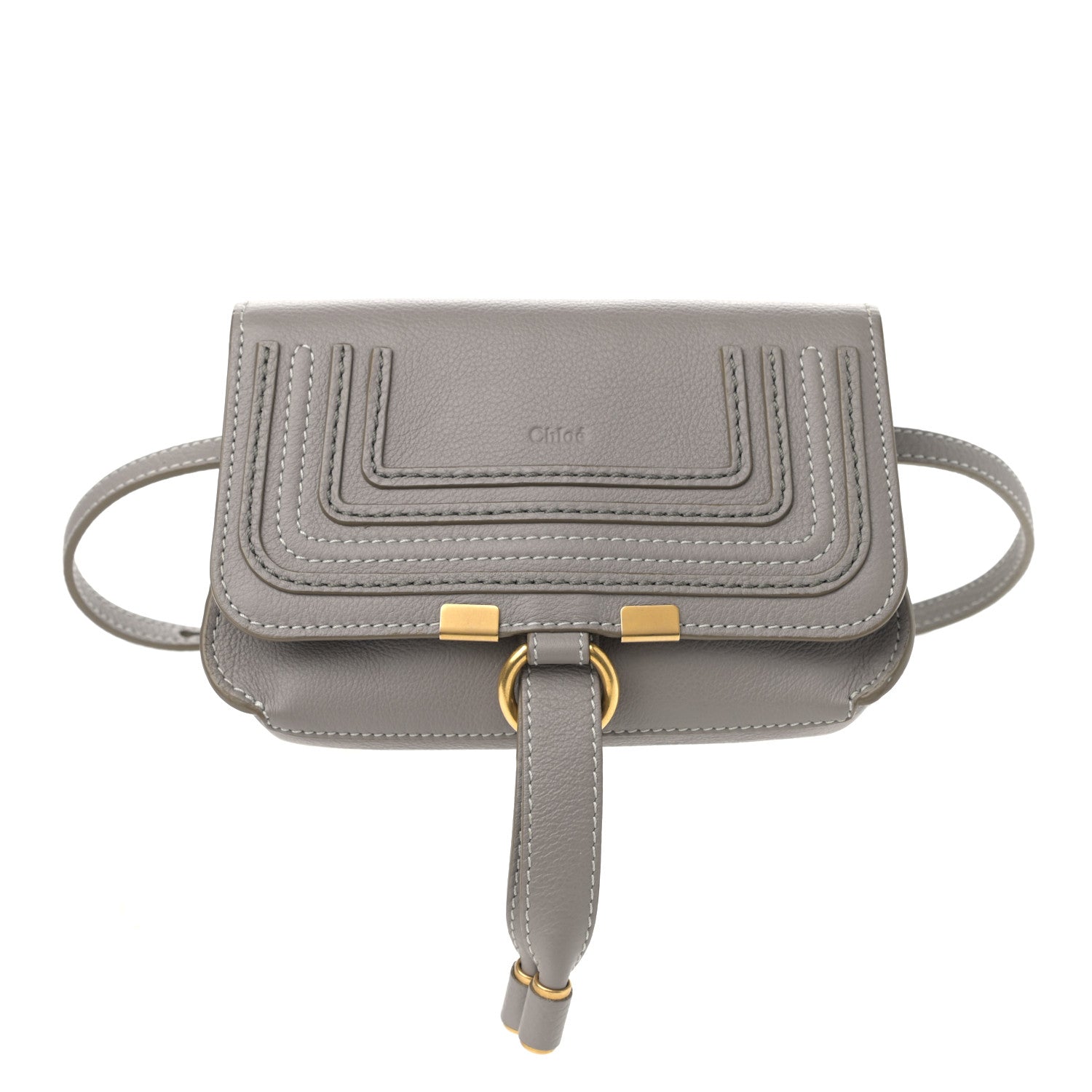 Chloe Calfskin Marcie Convertible Belt Bag Cashmere Grey 1 of 13