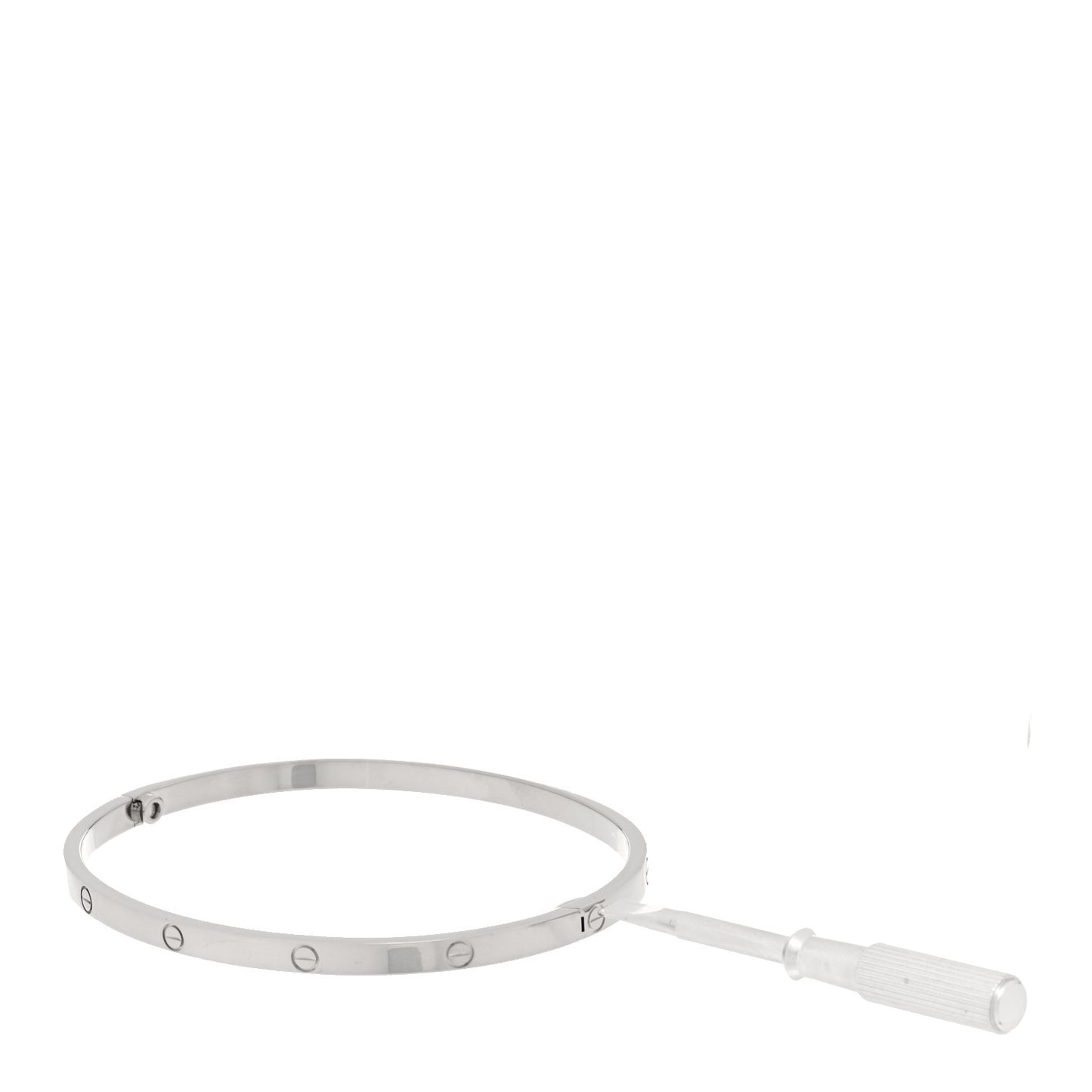 18K White Gold Small LOVE Bracelet 18