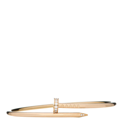 Cartier 18K Yellow Gold Diamond Small Juste Un Clou Bracelet 16 1 of 4