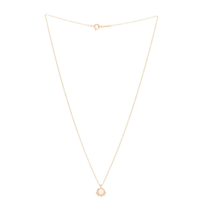 Tiffany 18K Yellow Gold Pearl Paloma Picasso Olive Leaf Pendant Necklace 3 of 6
