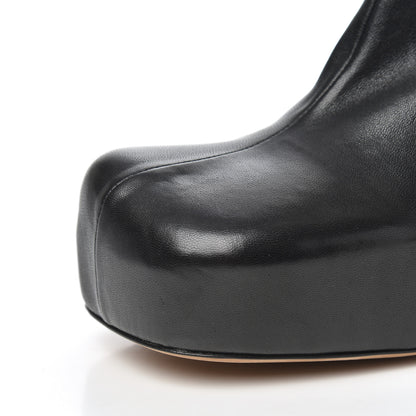 Bottega Veneta Nappa Platform Square Toe Ankle Boots 39 Black 11 of 17