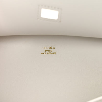 Hermes Swift Mini Jypsiere New White 6 of 9