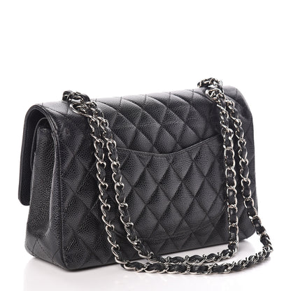 Chanel Caviar Quilted Medium Double Flap Black 3 of 12