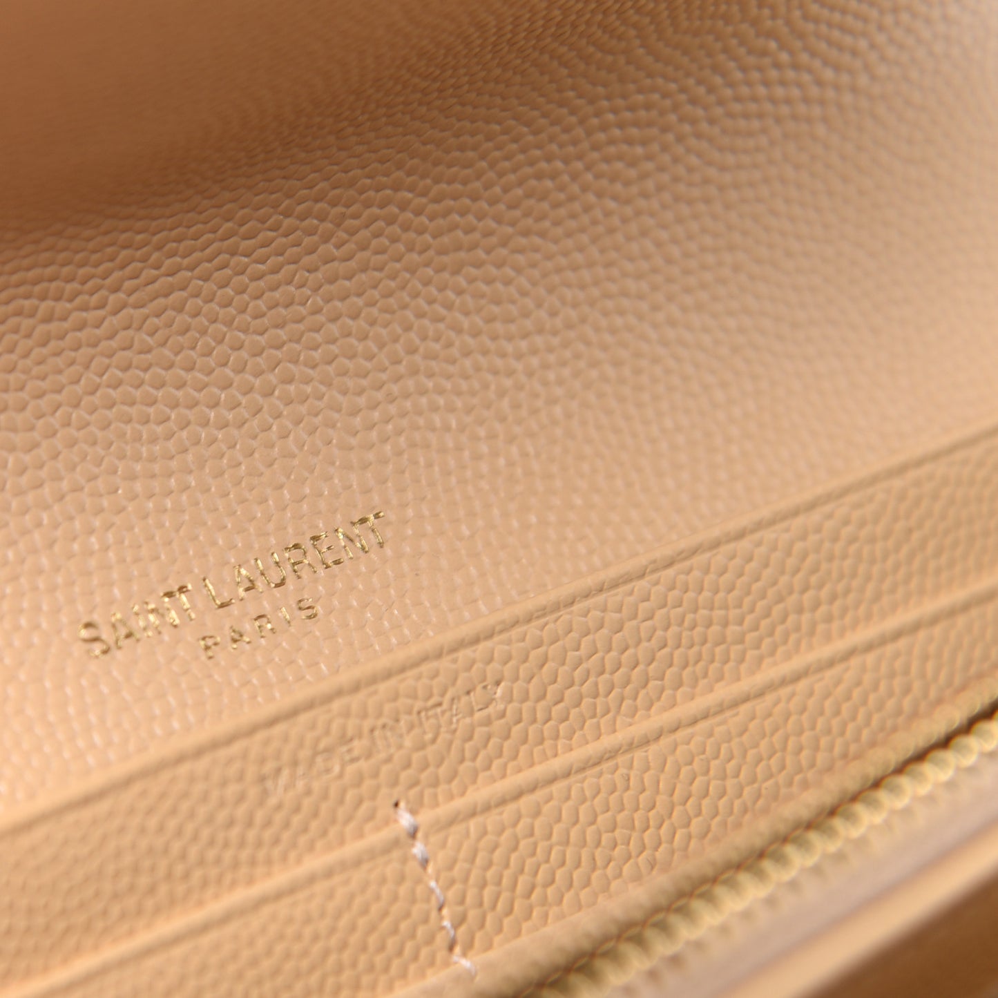Grain De Poudre Matelasse Chevron Monogram Flap Wallet Nude Powder