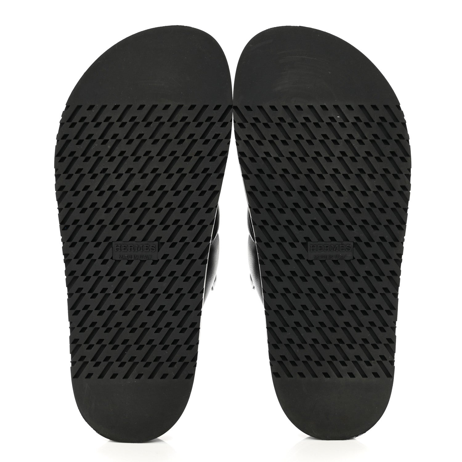 Hermes Nappa Extra Sandals 37.5 Black 5 of 9