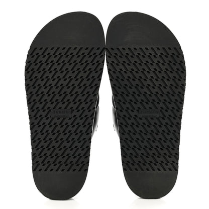Hermes Nappa Extra Sandals 37.5 Black 5 of 9
