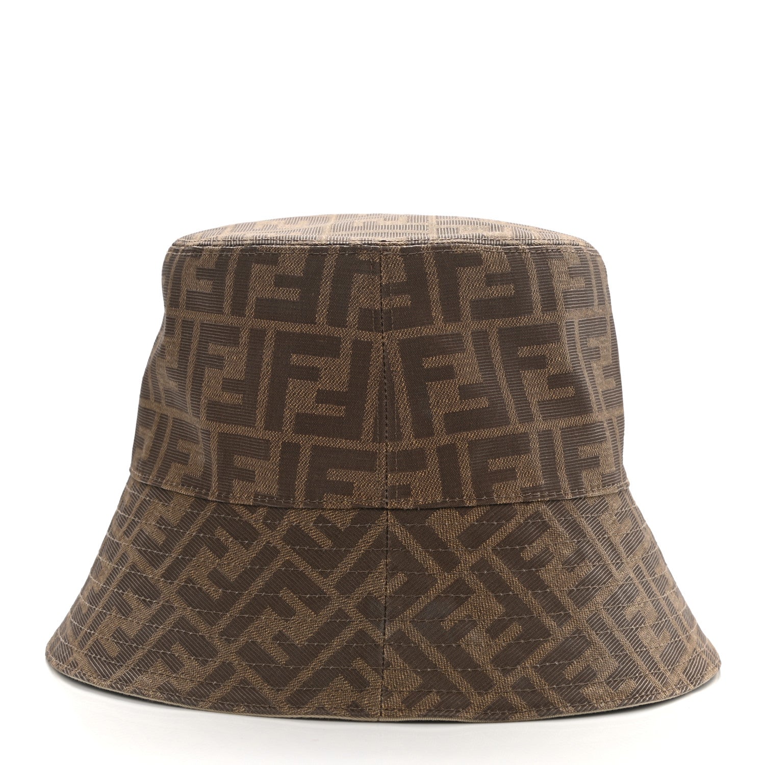 Fendi Technical Fabric FF Reversible Bucket Hat M Tobacco Beige 4 of 8